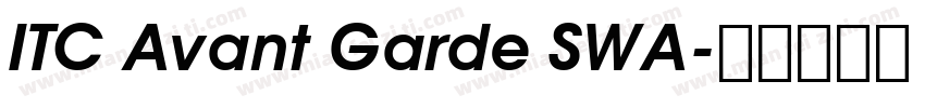 ITC Avant Garde SWA字体转换